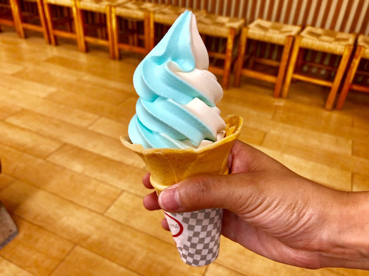 中津川半分青いソフトクリーム